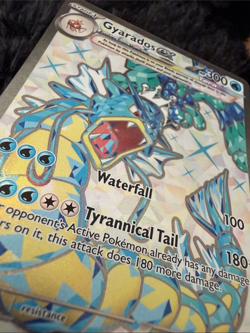 Pokemon Gyarados ex Shiny ultra rare 225/198 making super rare card